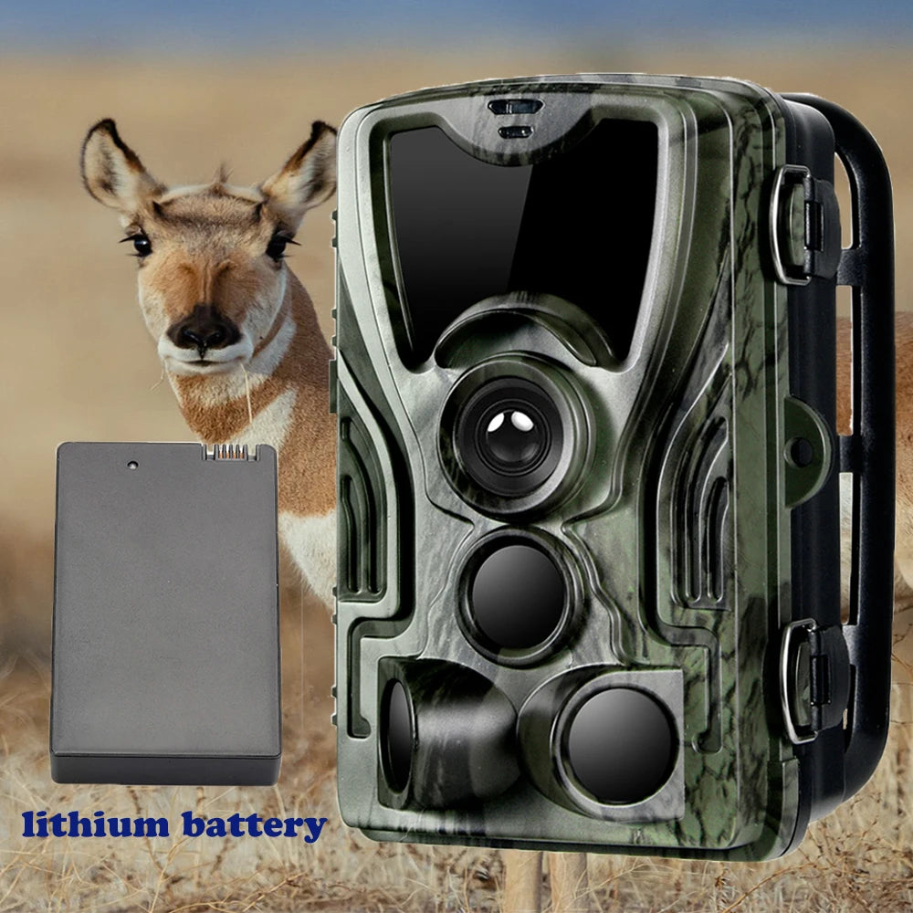 20MP 1080P Outdoor Hunting Trail Camera with 5000 MAh Lithium Battery IP65 Waterproof Game Cam Photo Traps Wild Surveillance