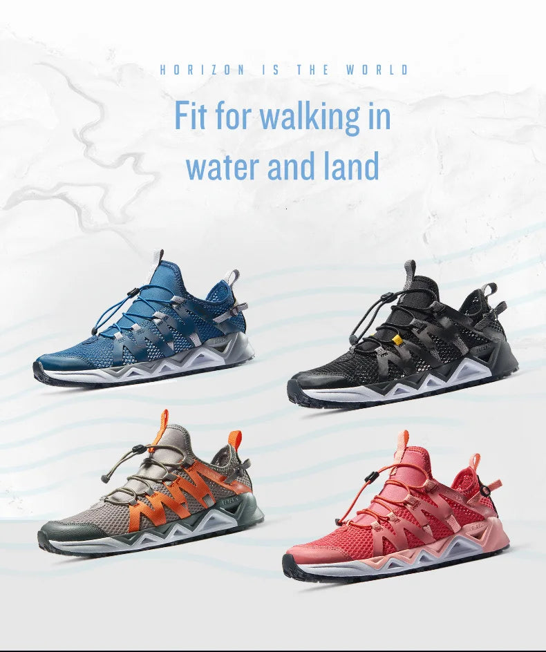 Rax Men's Aqua  Shoes walking Breathble Fishing Shoes Women wading shoes Anti-slip Water Shoes sports Upstream hiking sneakers