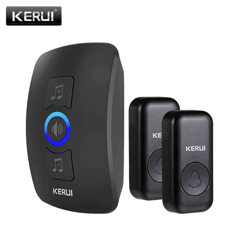 KERUI Outdoor M525 Waterproof Wireless Doorbell Smart Home Door Bell Kit LED Flash Security Alarm Welcome House 60 Melodies