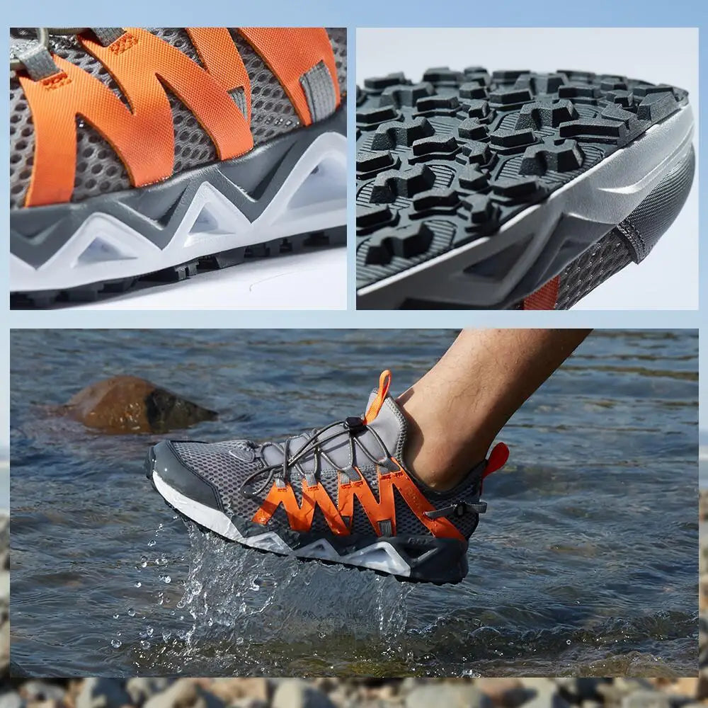 Rax Men's Aqua  Shoes walking Breathble Fishing Shoes Women wading shoes Anti-slip Water Shoes sports Upstream hiking sneakers