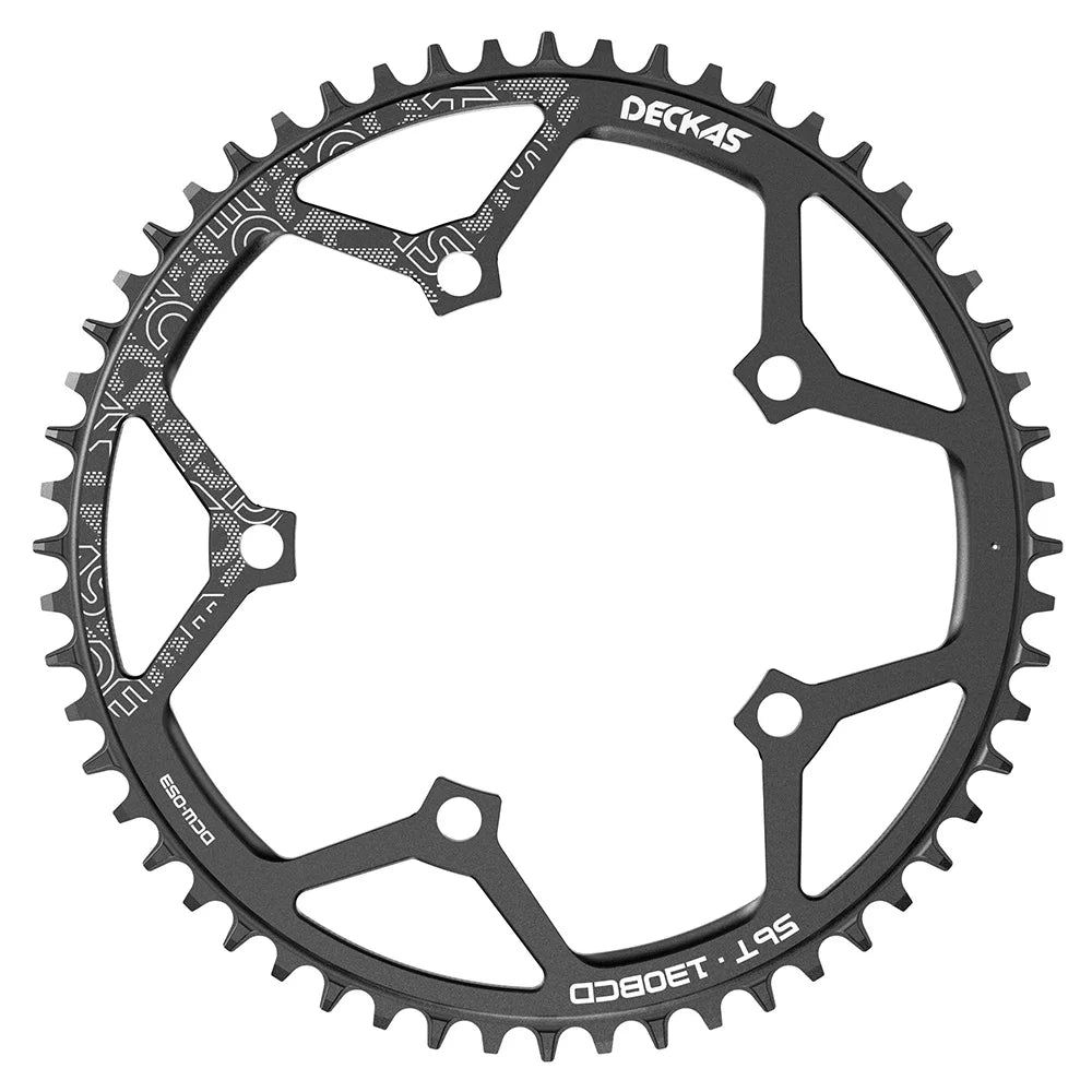 DECKAS 110BCD 130BCD Crown Chainring Narrow Wide Round Chain Ring 36T 38T 40T 42T 44T 46T 48T 50T 52T 54T 56T 58T Sprocket