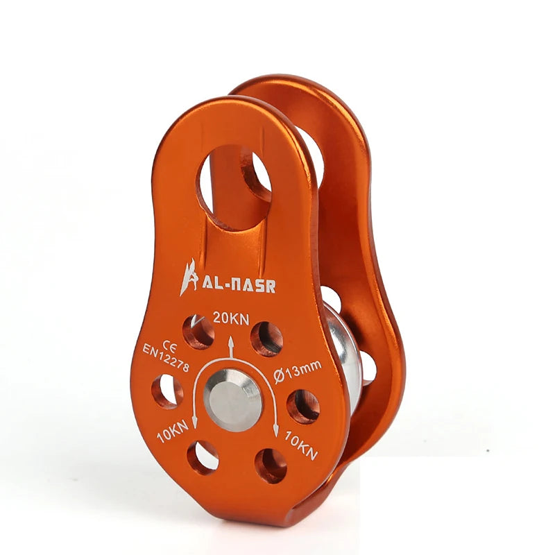 Rock Climbing Pulley Outdoor Tools Professional Fixed Sideplate Single Sheave Pulley Mountain Climbing Equipment