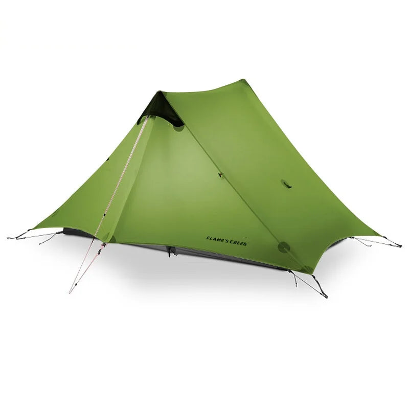 FLAME'S CREED LanShan  2021 New Version 220cm  Ultralight Camping  2 Person 3 Season 15D Silnylon Rodless Tent