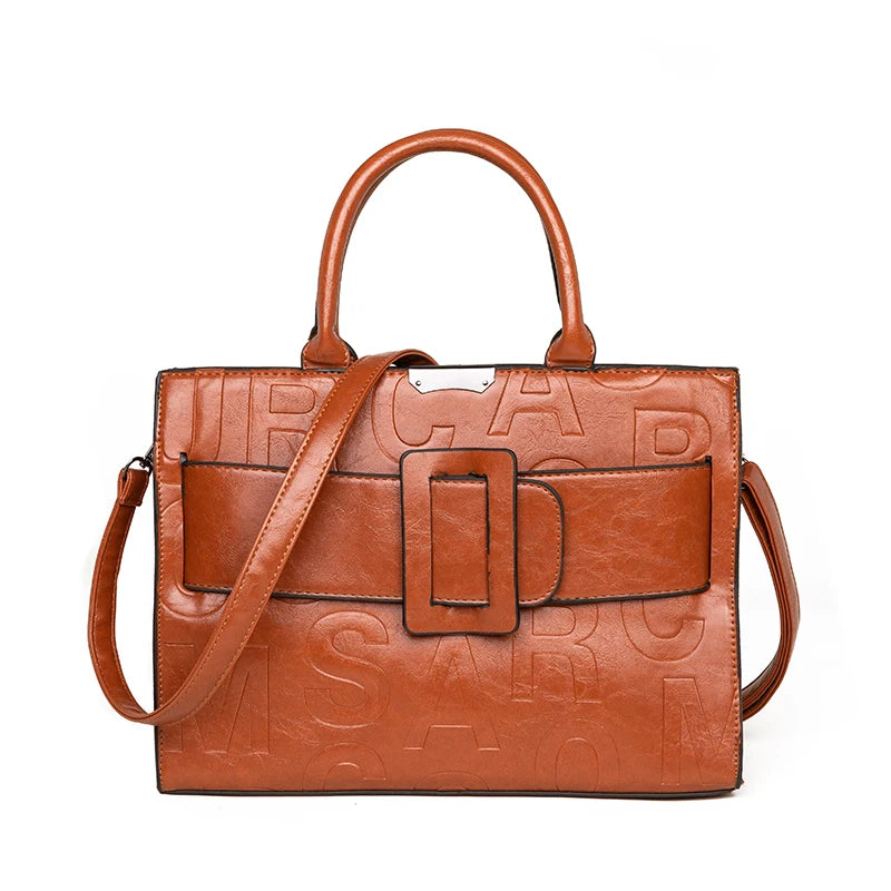 Structured Women’s Fashion Satchel with Multi-Compartment Design