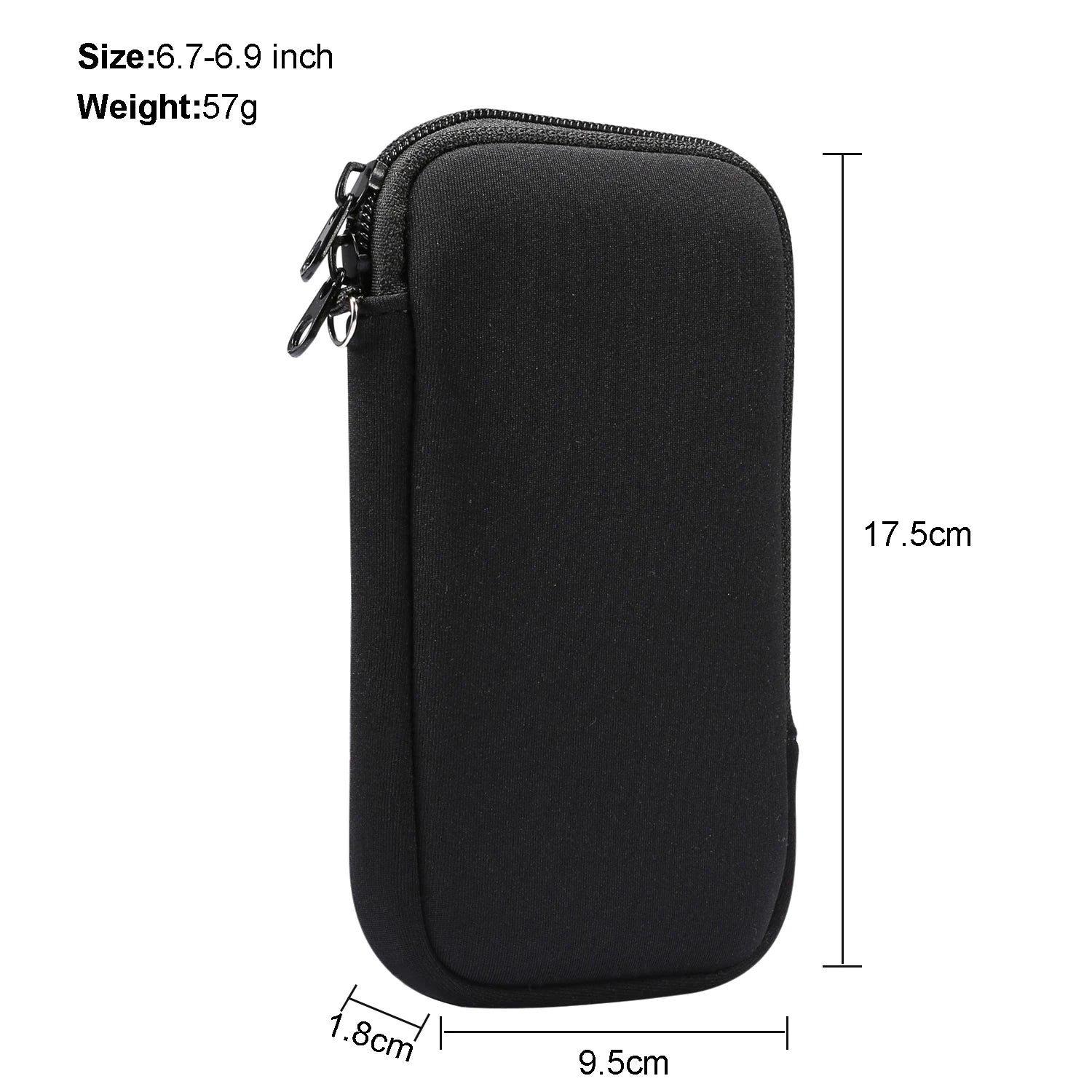 Universal Neoprene Mobile Phone Bag Case With Shoulder Strap For iPhone Samsung Galaxy Xiaomi Huawei Honor Oppo Shockproof Pouch