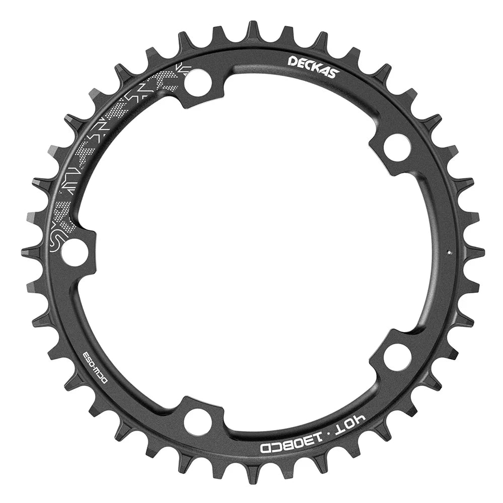 DECKAS 110BCD 130BCD Crown Chainring Narrow Wide Round Chain Ring 36T 38T 40T 42T 44T 46T 48T 50T 52T 54T 56T 58T Sprocket