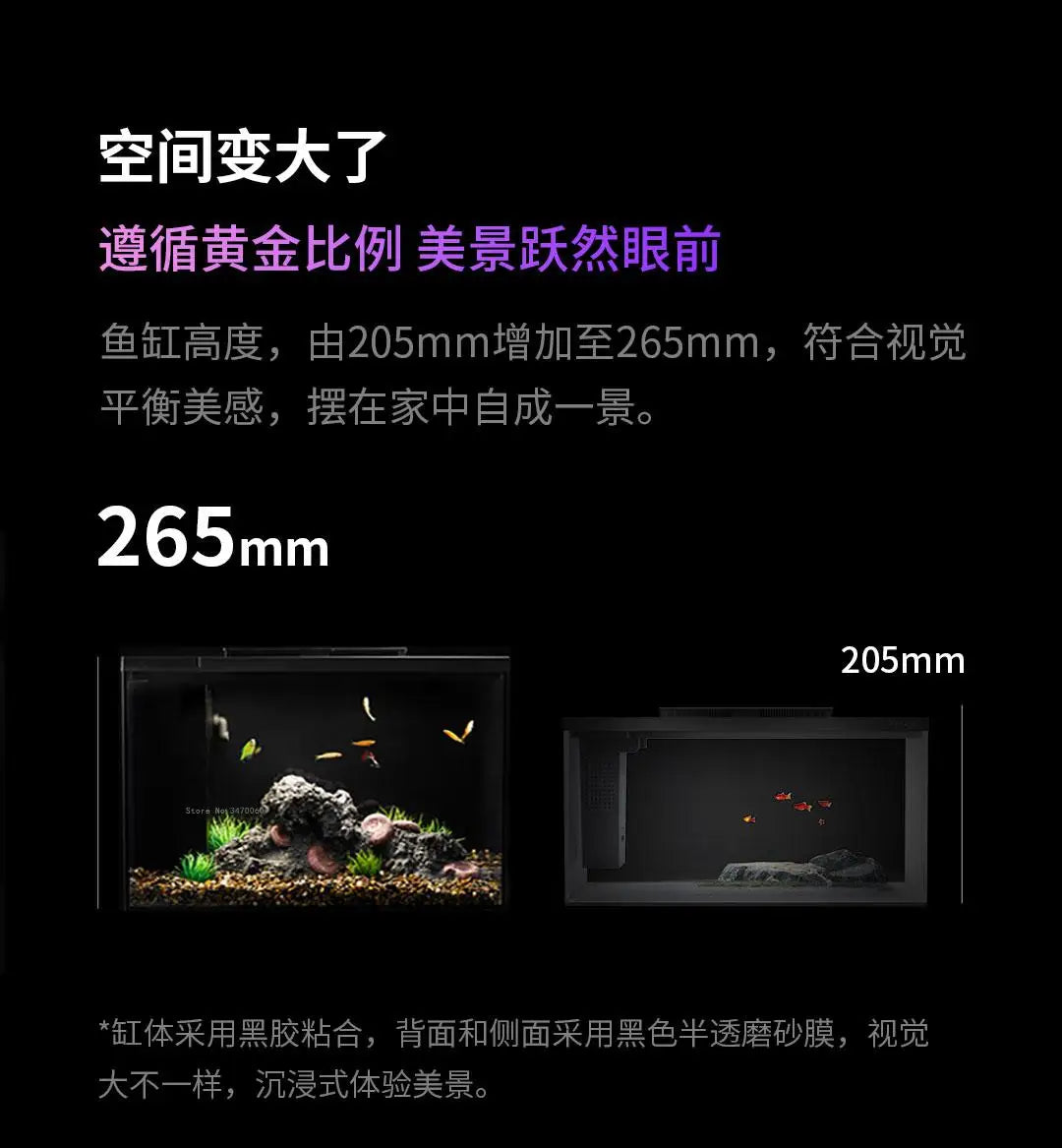 PETKIT Smart Aquarium Eco-Friendly Fish Tank Pro Mobile APP Aquarium Management Smart Lighting System Light Gradient 15L