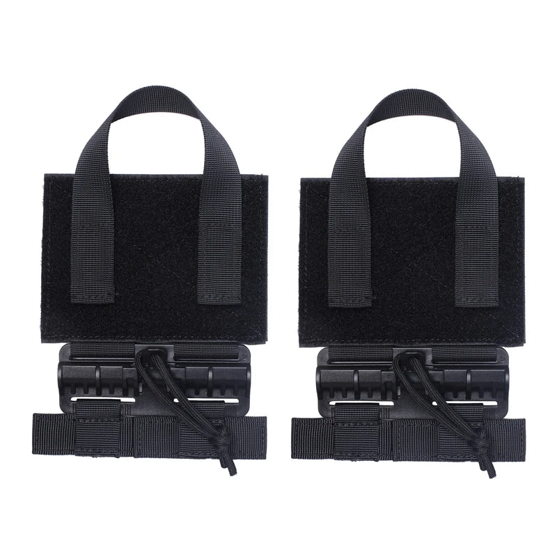 Vest Quick Release Buckle Set, Molle Quick Disconnect Side Entry Conversion with Hook Loop Fastener for Plate Carrier Outdoor Hu