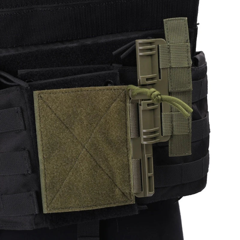 Vest Quick Release Buckle Set, Molle Quick Disconnect Side Entry Conversion with Hook Loop Fastener for Plate Carrier Outdoor Hu