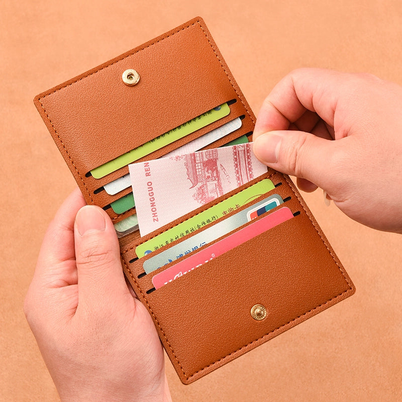 Small Bank Minimalist Thin Anti-Degaussing Card Holder