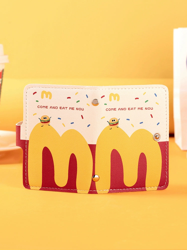 "M Records Mai Mai" Mai Men Card Holder Card Case Cosmetics Bag Bank Card Student Identity Document Package Men and Women Coin Purse