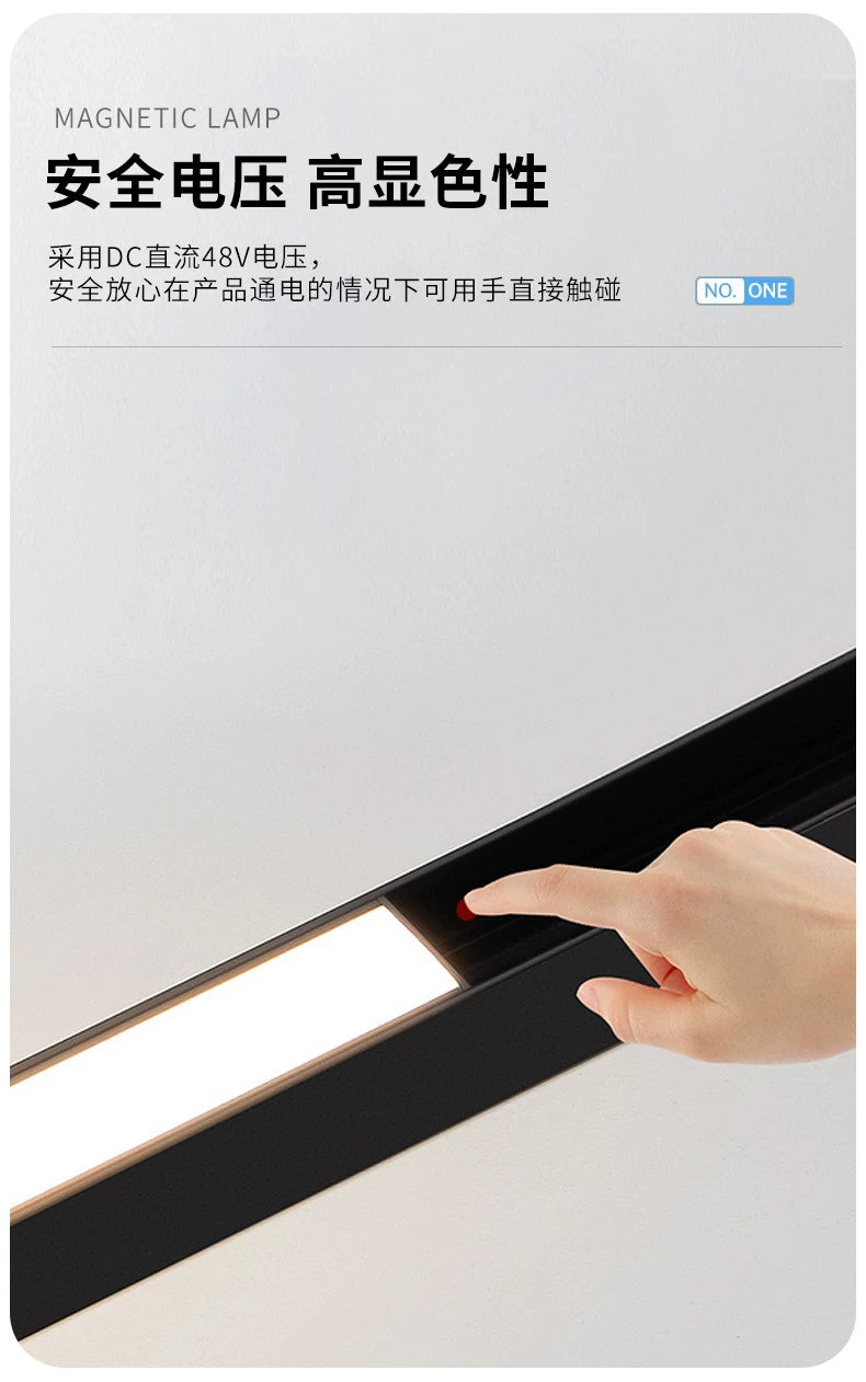 Magnetic Track Light Has Been Connected to MIJIA App Tmall Smart HomeKit Small Direct Connection Open Installation Embedded Embedded