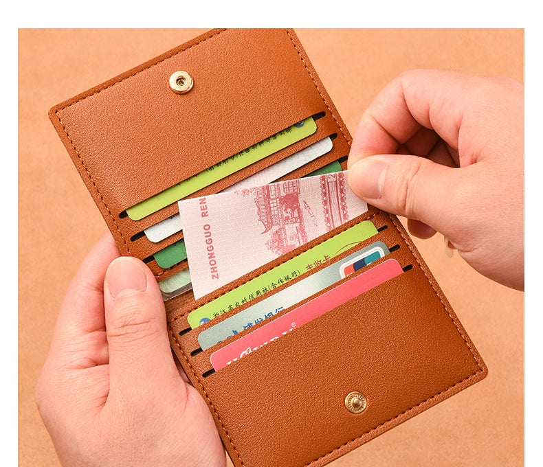 Small Bank Minimalist Thin Anti-Degaussing Card Holder