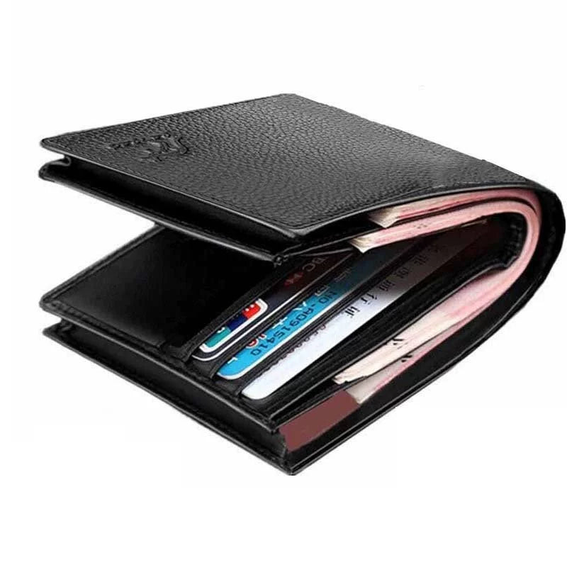 Kangaroo Leather Men with Zipper Driver's License Wallet