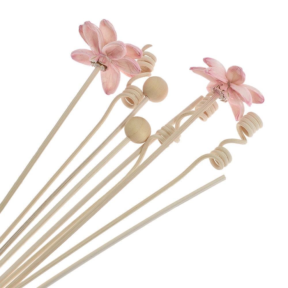 NEW 6PCS/8PCS/9PCS Artificial Flower Rattan Reed Fragrance Aroma Diffuser Refill Stick DIY Floral