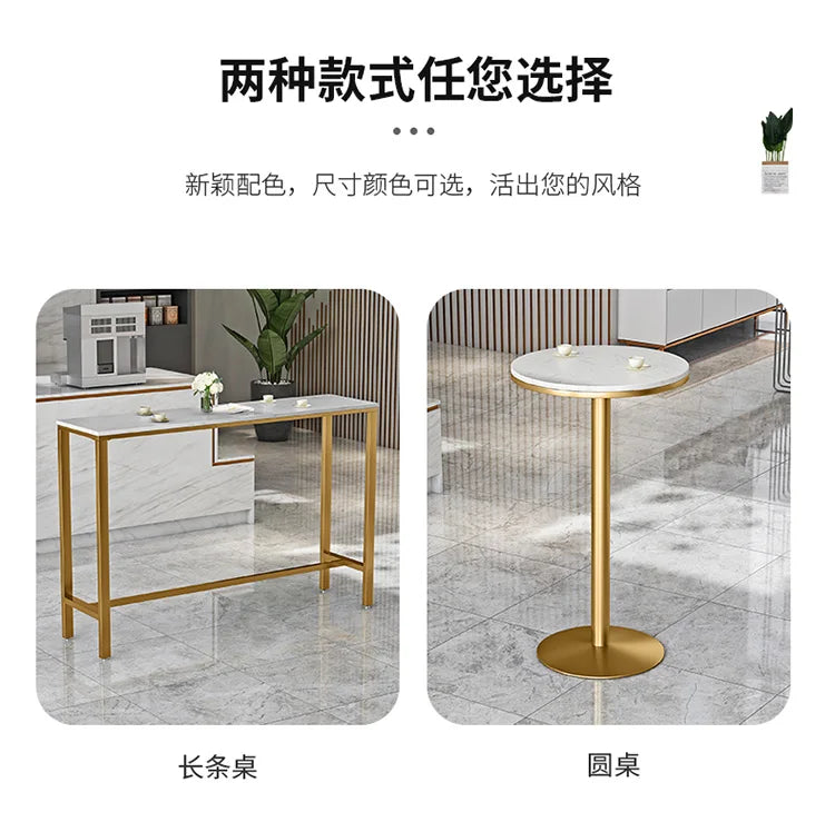 Nordic Garden Bar Stools Reception Desks Modern High Luxury Furniture Manicure Minimalist Cadeira Bar Furniture Counter TD50DC