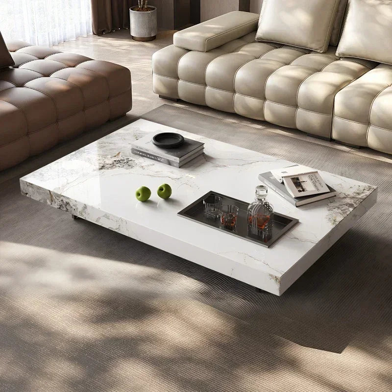 Minimalist Luxury Rock Slab Coffee Table