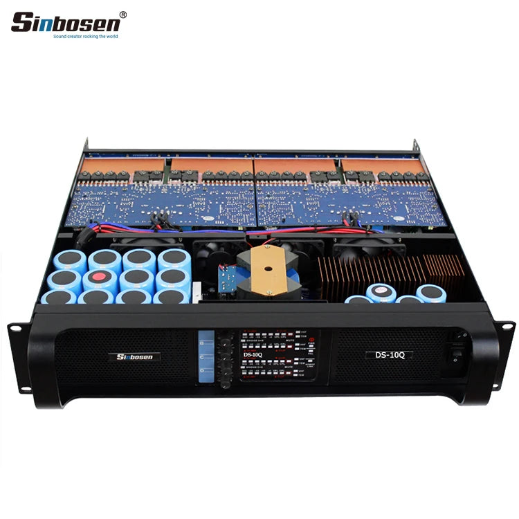 Professional DS-10Q 4 channel power amplifier 5000w switch class td power audio amplifier for 15 inch line array speaker