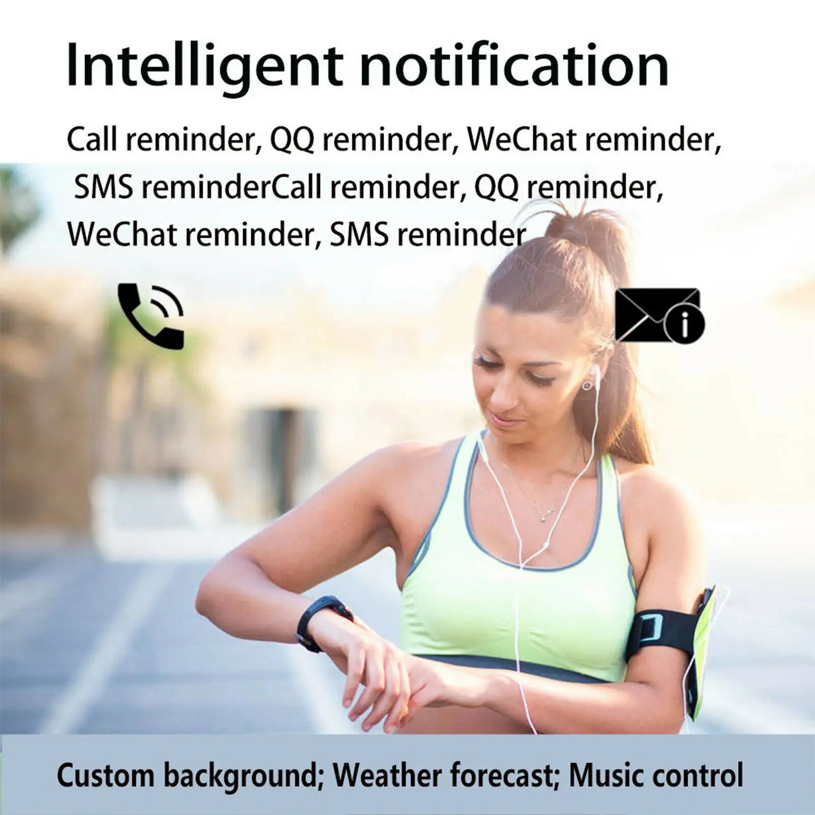 Smart Watch M6 Men's And Women's Fitness Sports Bracelet Heart Rate Blood Pressure Monitor Digital Watch for IOS Android Phones