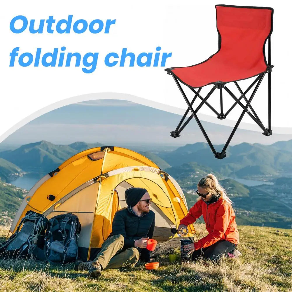 Folding Chair Ergonomic Camping Chair with Strong Load-bearing Portable Design Compact Size Folding Stool for Outdoor Supplies