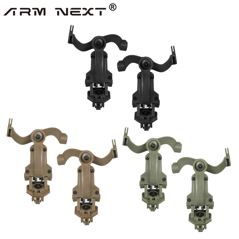 EARMOR M32 MOD4 Shooting Anti-noise Earmouff with 360° Rotation Bracket kit fit for FAST Helmet Wendy M-LOK ARC Helmet DIY Set