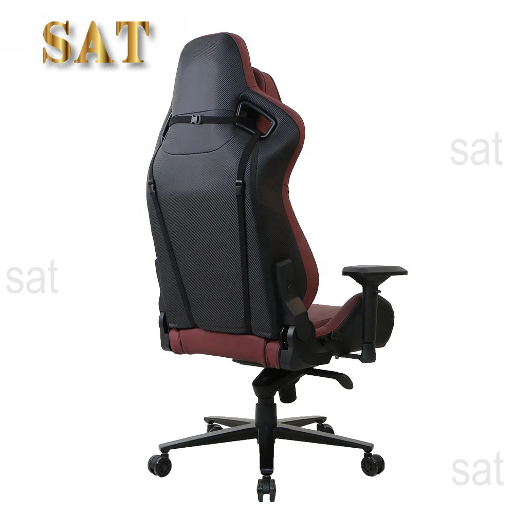 China OEM Burgundy Red Wine Ergonomic Chairs For Office On Computer Sale