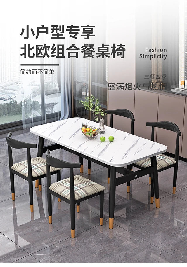 Modern Simple Dining Table Nordic Design Bistro Coffee Center Tables Minimalist Wine Mesas De Jantar Kitchen Furniture HD50CZ