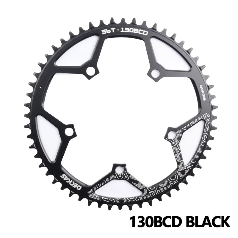 DECKAS 110BCD 130BCD Crown Chainring Narrow Wide Round Chain Ring 36T 38T 40T 42T 44T 46T 48T 50T 52T 54T 56T 58T Sprocket