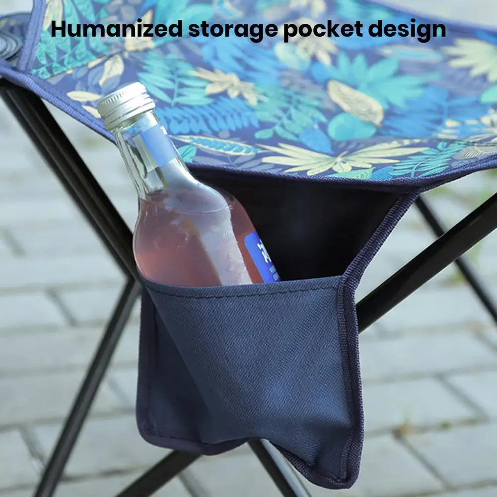 Folding Chair Ergonomic Camping Chair Strong Load-bearing Travel StoolWaterproof Compact Size Portable Collapsible Stool Chair