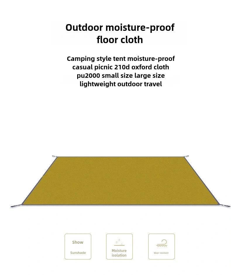 Picnic Mat Outdoor Tent Ground Cloth Camping Thickened Oxford Cloth Waterproof Anti Tying Protection Multi-purpose Tent Mat