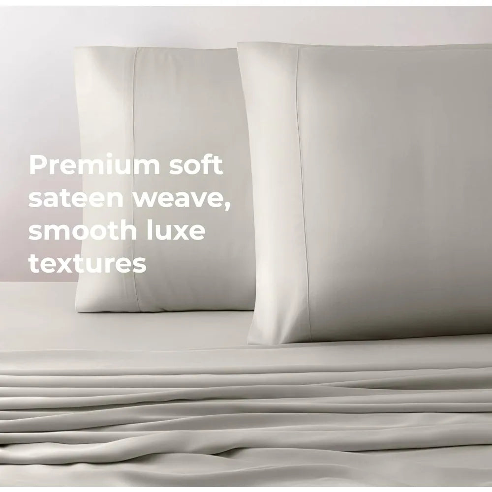 Viscose Bed Sheets - Luxury Comforter Sets Linen Home Textile Garden