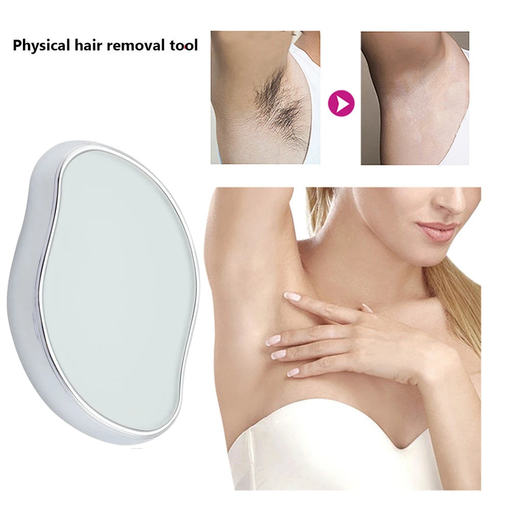 Painless Crystal Epil Hair Removal Eraser Safe Reusable Body Depilation Tool Physical Glass Body Hair Remover Crystal Shaver