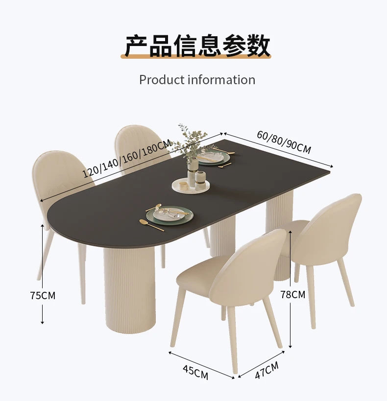 Modern Nordic Dining Tables Black Luxury Balcony Minimalist Kitchen Table Coffee Simple Mesas De Jantar Small Furniture HD50CZ