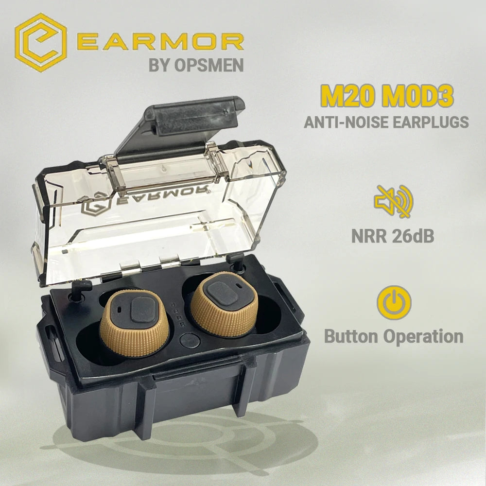 Earmor M20 MOD3 Active shooting earmuffs Electronic Shooting Earphones/Tactical Earphones/Electronic Hearing Protectors