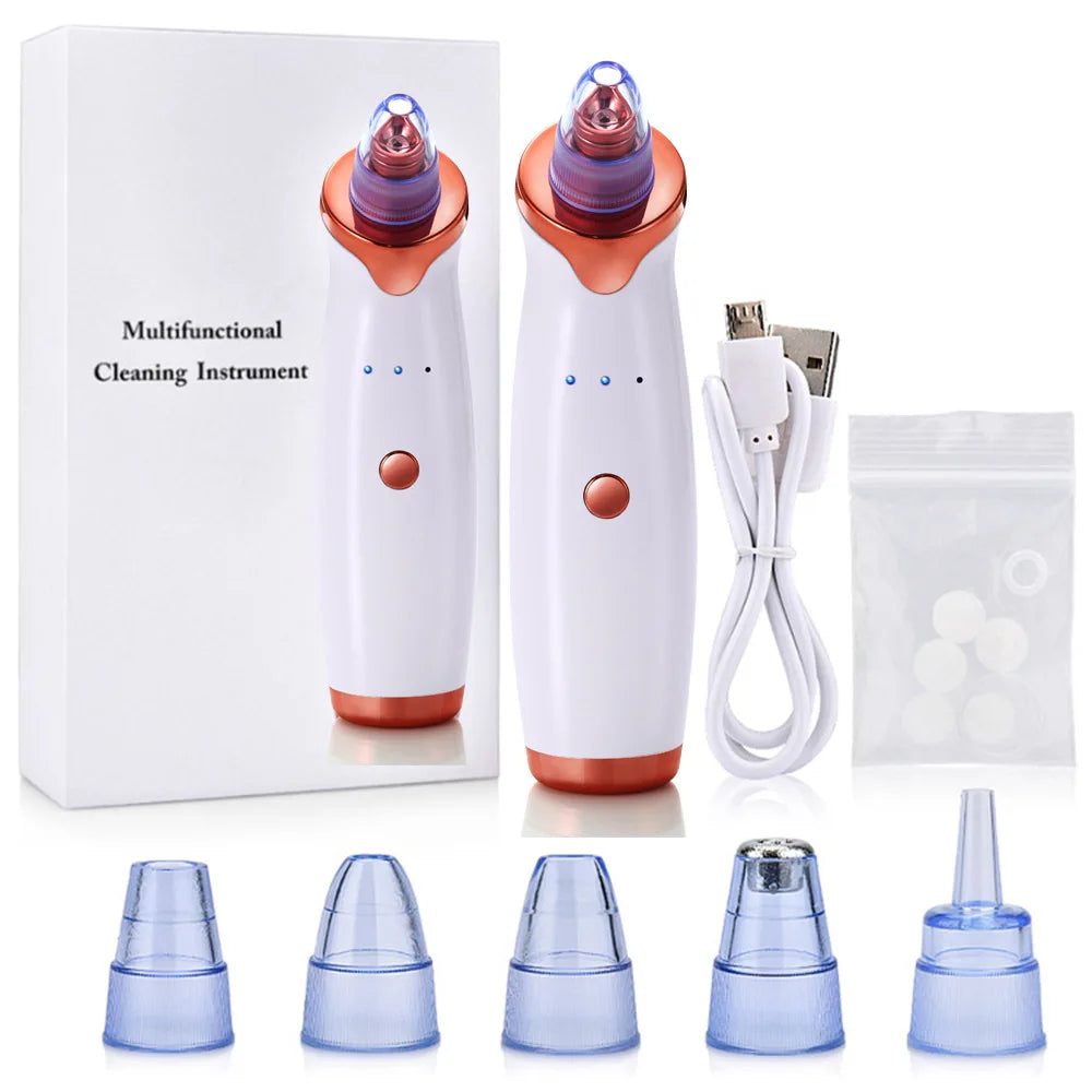 Blackhead Remover Vacuum Suction Pore Cleaner Acne Extractor Acne Comedone Whitehead Pimple Removal Spot Cleaner Skin Care Tool