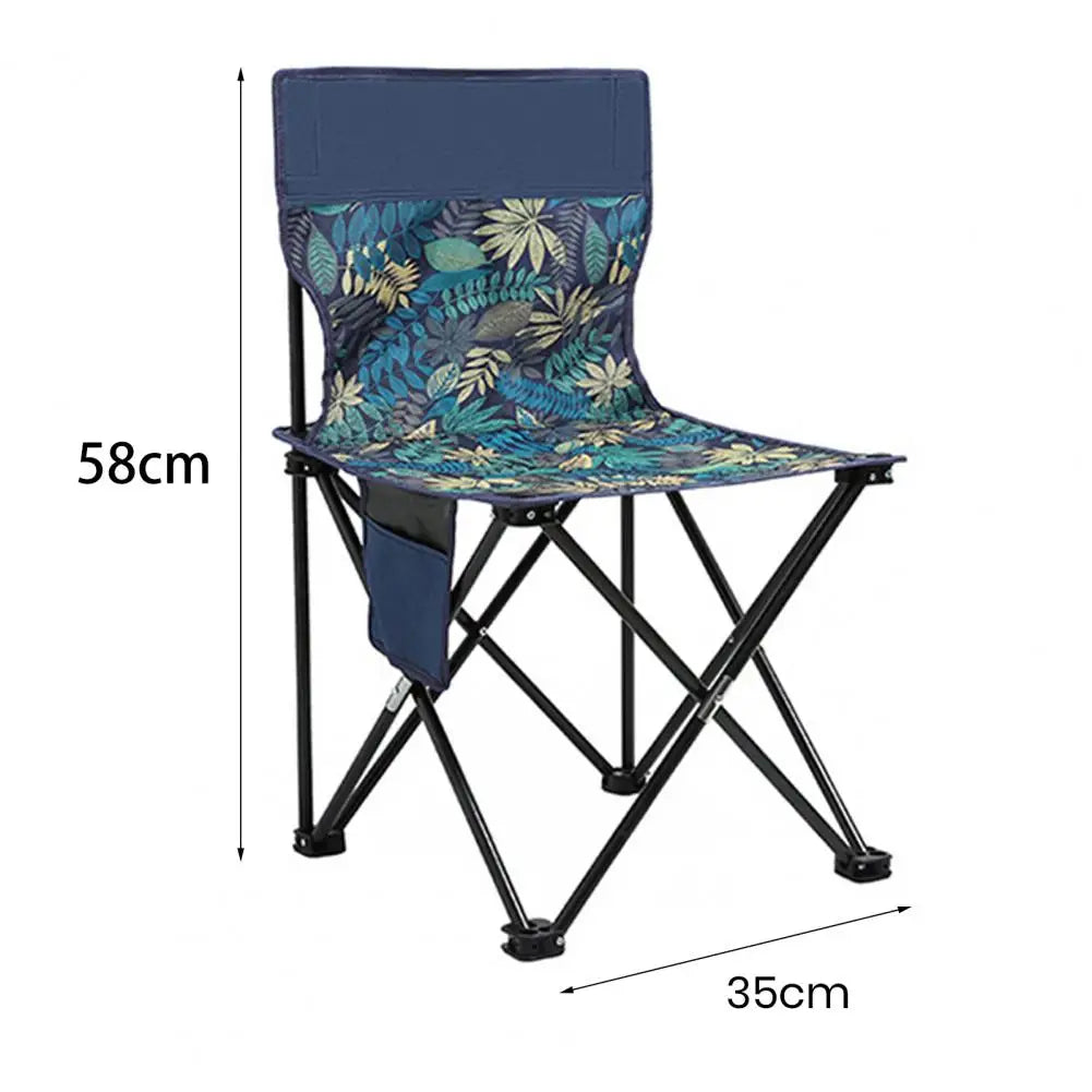 Folding Chair Compact Size Portable Folding Chair for Camping Beach Picnic Ergonomic Design Strong Load-bearing Waterproof