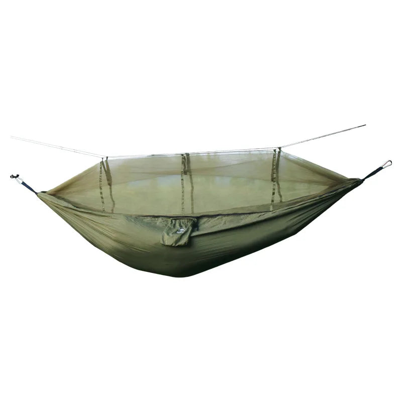 Changxiang Cross border Exclusive Camping Hammock Outdoor Portable Single person Parachute Cloth Three Color Belt