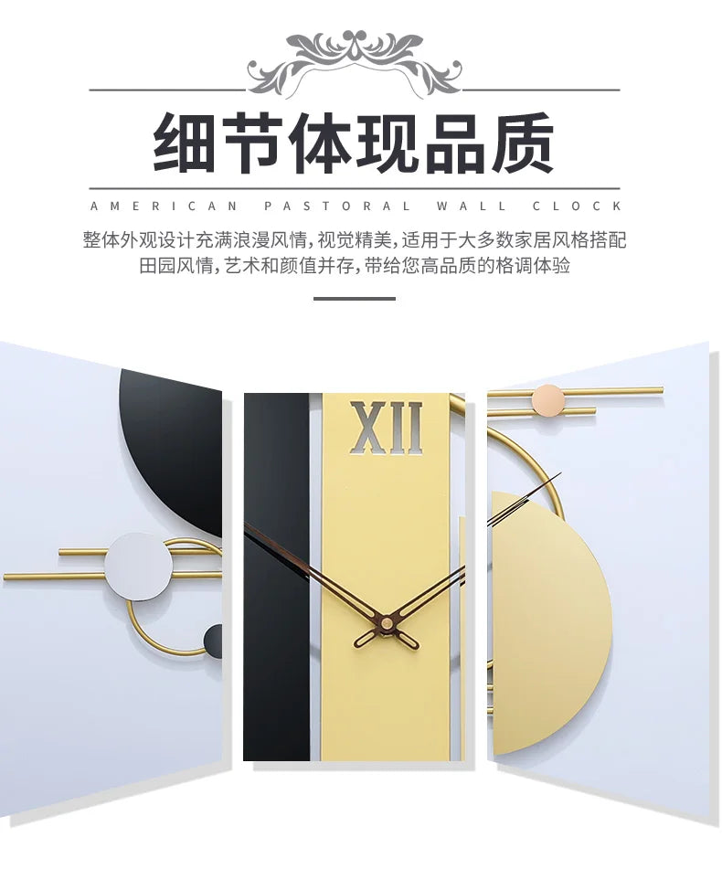 Electronic Luxury Large Wall Clock Kitchen Silent Creative Decorative Wall Clock Living Room Reloj De Pared Room Decorations