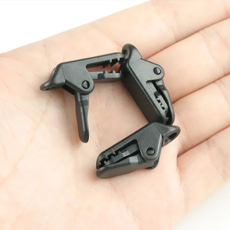 10Pcs Tent Clamps Plastic Tarp Clips Alligator Clip Hook Canvas Tighten Tool Anchor Gripper Outdoor Camping Tents Accessory