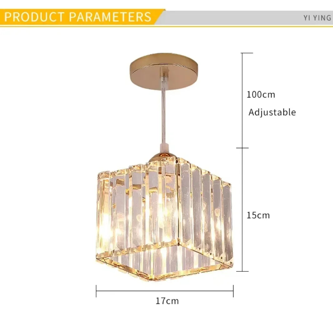 Nordic Modern Simple Led Ceiling Lights Crystal Lampshade Unique Lamp Designs Wall Aisle Corridor Living Room Pendant