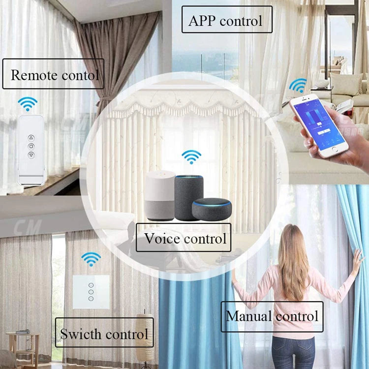 Upgrade Automatic Curtain rob with wifi curtain control system for smart home blinds automation motor