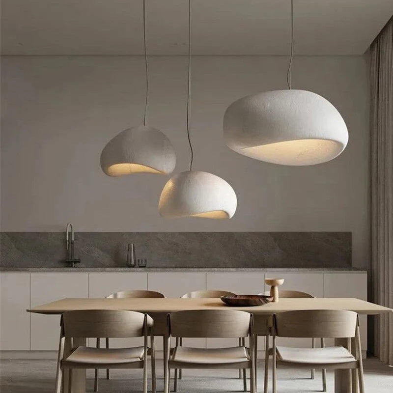 Nordic Wabi-Sabi LED Pendant Lamp – Modern Hanging Light