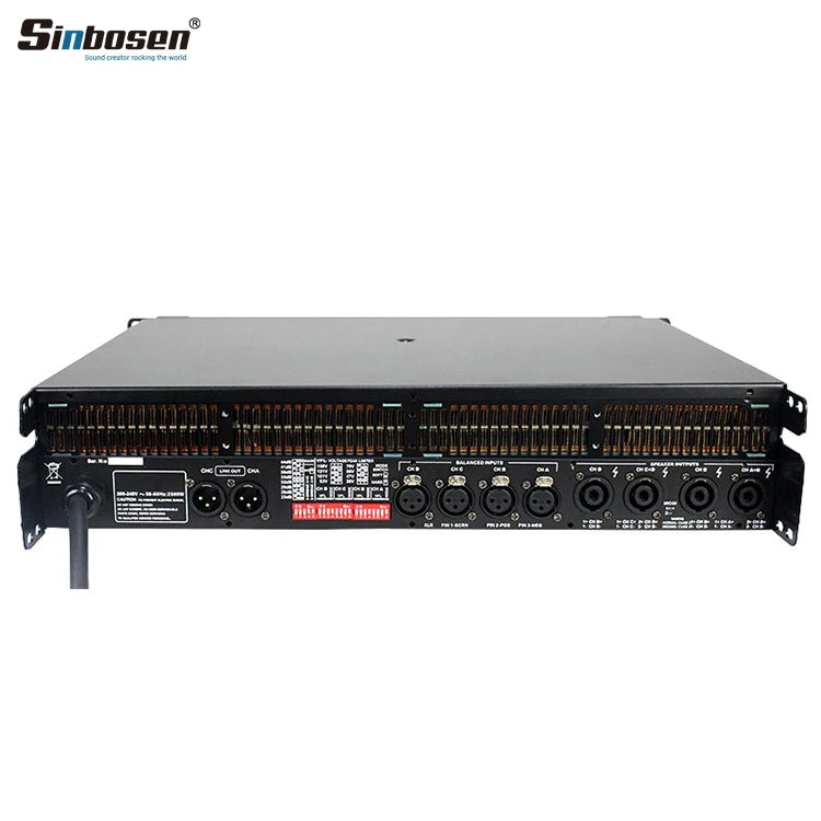 Professional DS-10Q 4 channel power amplifier 5000w switch class td power audio amplifier for 15 inch line array speaker