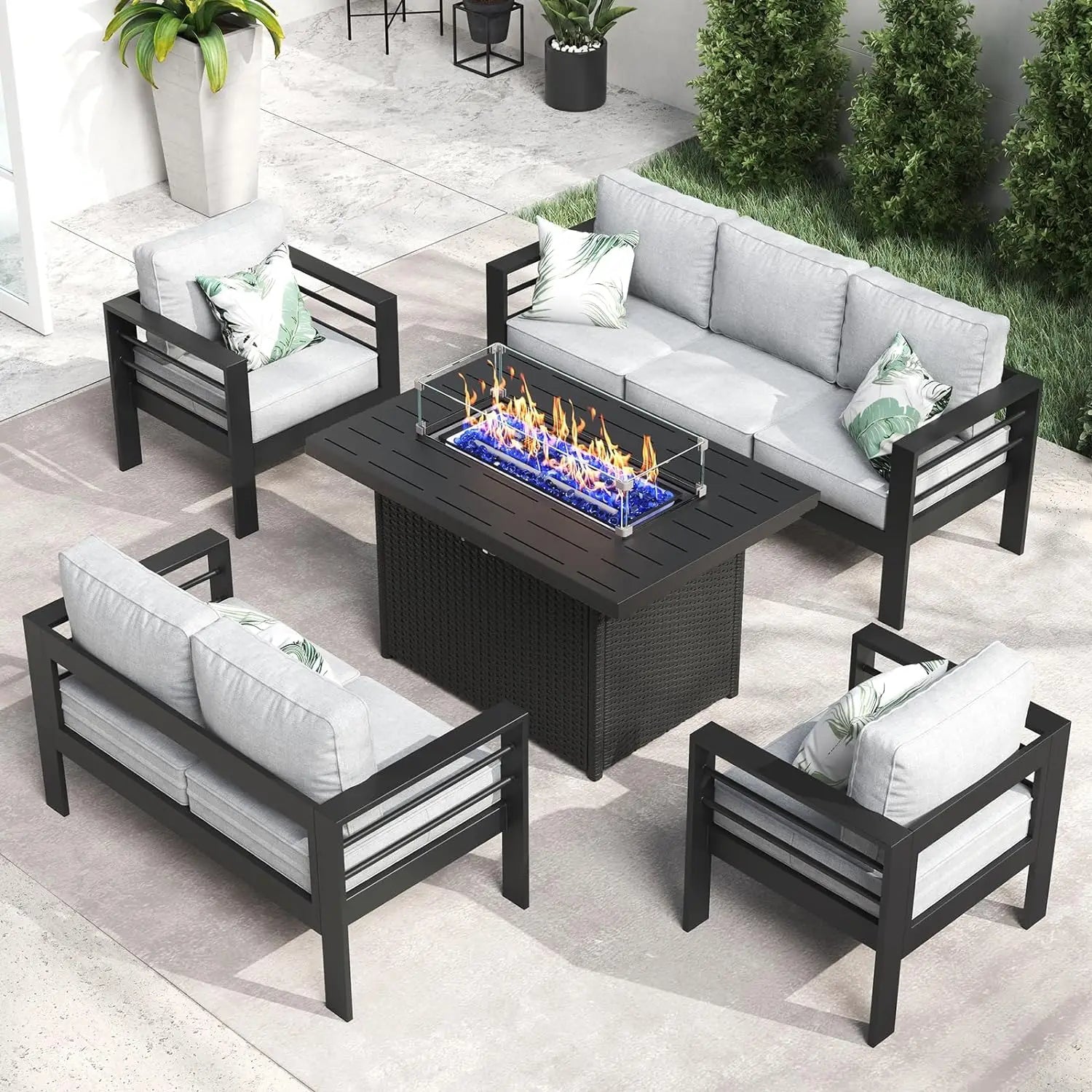 Outdoor Aluminum Patio Furniture Set – Comfortable & Stylish