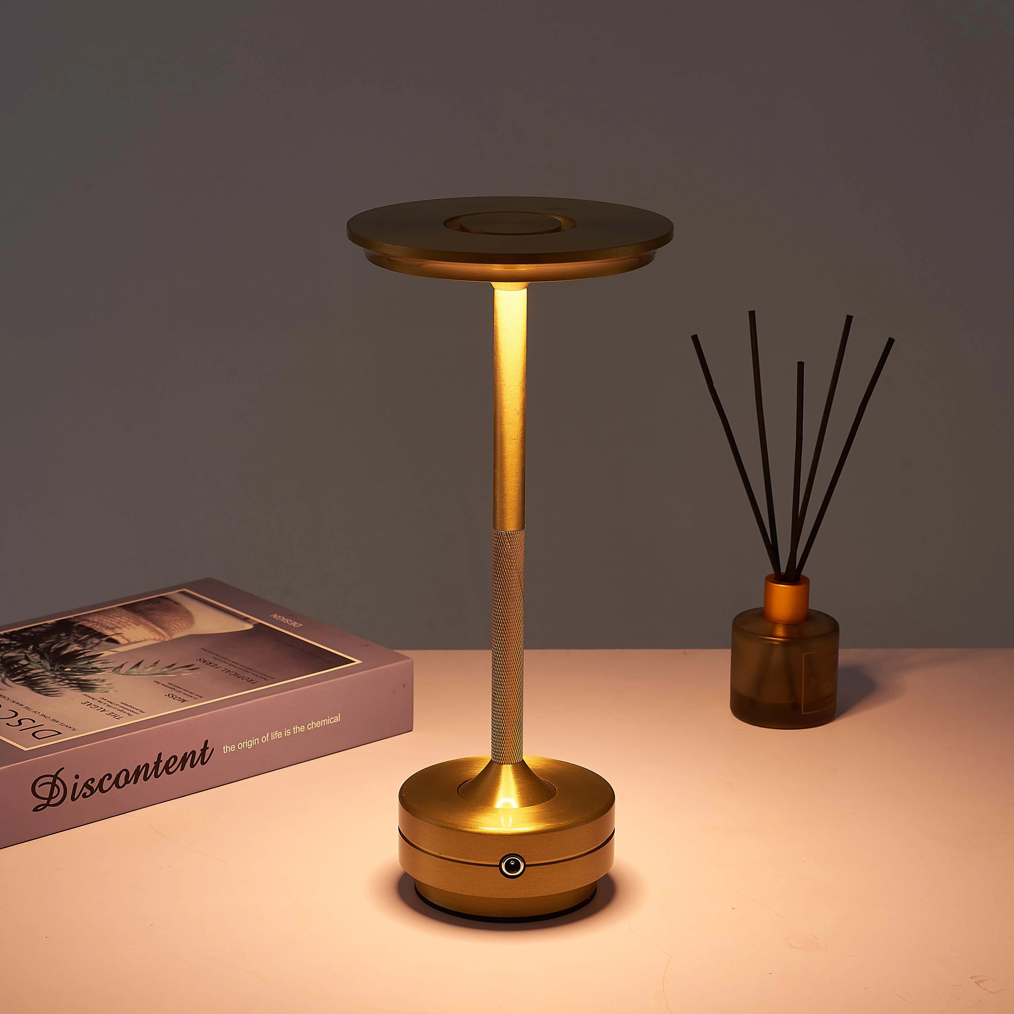 Claeted Rechargeable Table Lamp Touch Nordic Led Lamp Coffee Table Decor Bedroom Decoration For Study Bedside Cute Desk Light