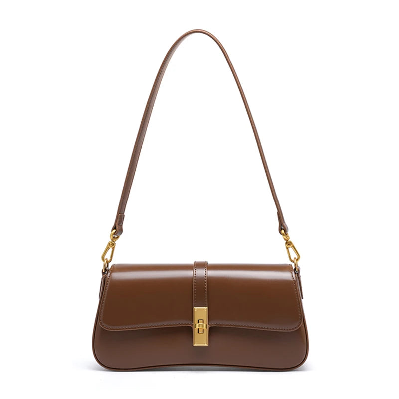 Elegant Genuine Leather Shoulder & Crossbody Bag