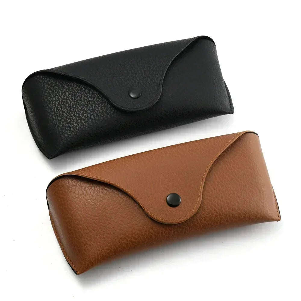 2024 Fashion Leather Soft Sunglasses Case for Men Luxury Designer Glasses Box Bag Hard Protector Eyeglasses Accessories