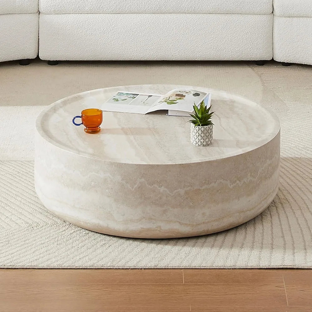 Modern Round Glass Coffee Table