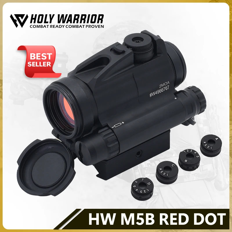 Holy Warrior Tactical MHW5b RDS Red Dot Sight Reflex Scope Sight with LRP BCM mounts Full Markings for Hunting Airsoft