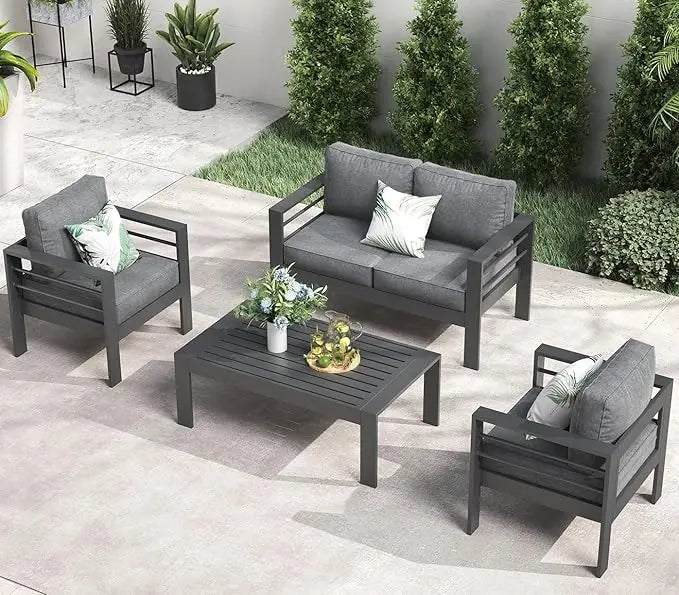 Outdoor Aluminum Patio Furniture Set – Comfortable & Stylish